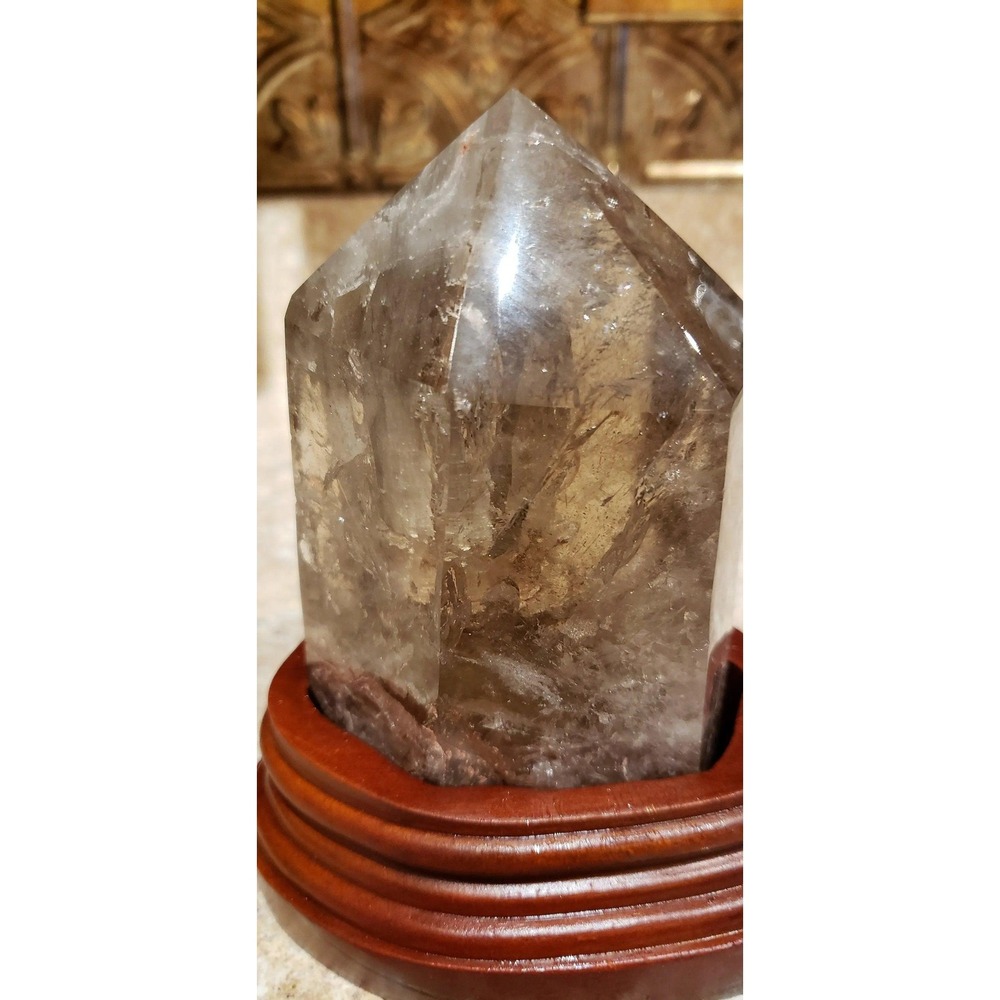 Garden Quartz Phantom Quartz Tower,Custom Stand, Land and Seaside formations